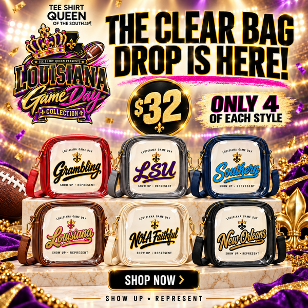 Louisiana Game Day Clear Crossbody Bag