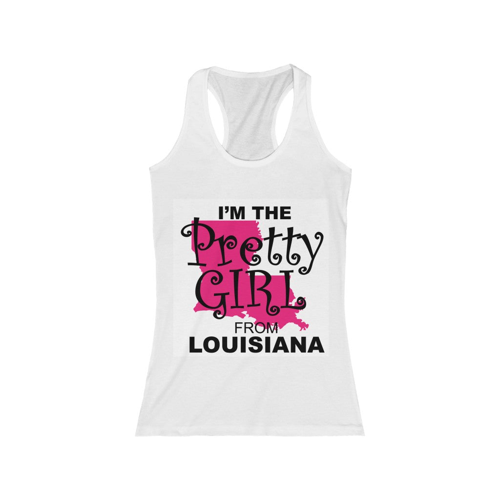 Louisiana Pretty Girl Racerback Tee